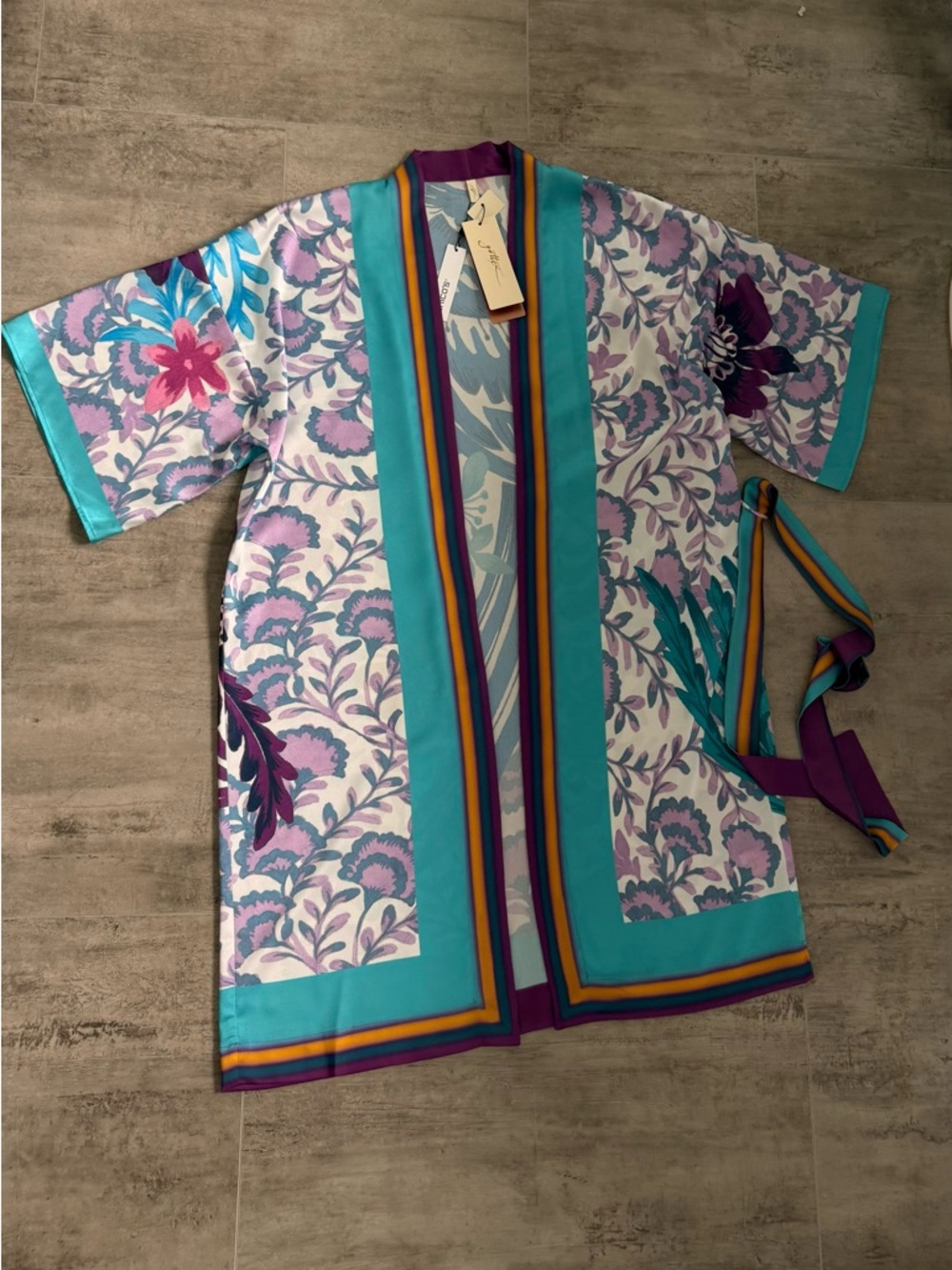 NEW NWT Gottex Bali Kimono Swim Cover Up Robe Medium - Picture 5 of 14